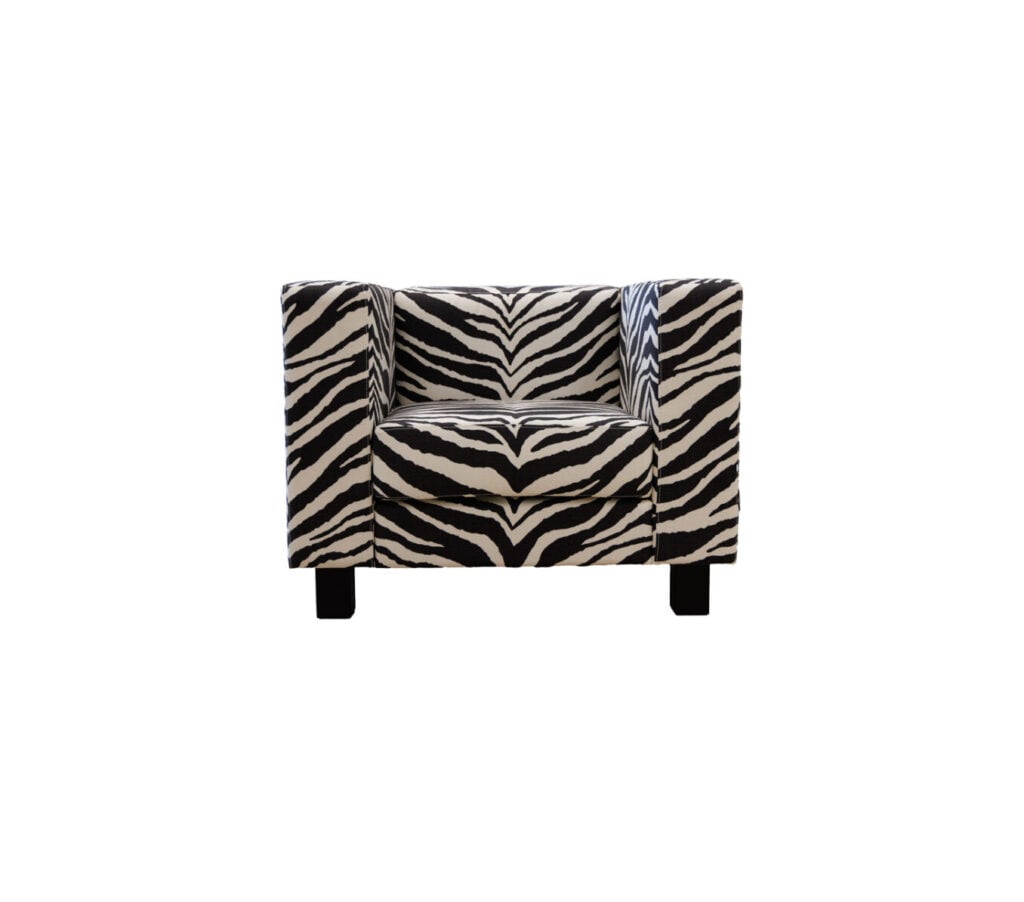 Cubic nojatuoli Zebra